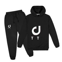 Kids Trainingspakken Twee stukken Set Jongens Meisjes Mode Sweatshirts Hoodies + Broek Suits Big Child Unisex Koreaanse Kleding Kleding Maat 100-170