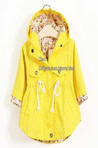 Kinderen Trenchcoats Koreaanse meisjesjassen Kinderen Trenchcoat Meisjesjurk Kinderen Hoodies Kinderkleding Kinderkleding Mode Bloem Au8109492