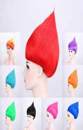 Kids Trolls Wig Costume Cosplay Party Supplies Party Cosplay Wig Kid Cosplay Party Supplies Trolls Wig Kka70918564751