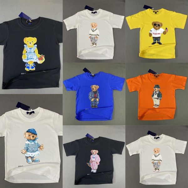 Camisetas para niños Niños Niñas Polos Ropa Manga corta Solapa Diseñador Camisetas Niños Camisas de verano Marca Tops Niño Juvenil Polo Boy Girl Casual Tees P84d #