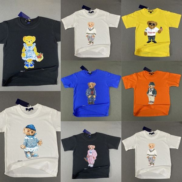 Camisetas para niños Niños Niñas Polos Ropa Manga corta Solapa Diseñador Camisetas Niños Camisas de verano Marca Tops Niño Juvenil Polo Boy Girl Casual Tees 83Hd #