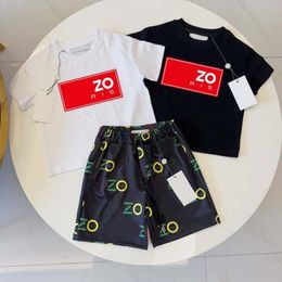 Kids T -shirts Shorts Sets Tiger Designer Brand Baby Toddler Boys Girls Clothing Set Summer White Black Luxe Tracksuit Jeugdkleding M1XZ#