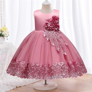 Enfants Tutu Anniversaire Princesse Robe De Soirée pour Filles Infantile Dentelle Enfants Demoiselle D'honneur Robe Élégante pour Fille bébé Filles Vêtements 220707