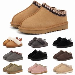 Niños Ugglie Zapatillas Classic Tasman Plataforma Australie Diapositivas Botas para niños Niños Invierno Cálido Zueco Zapatos de piel esponjosa Niños Niñas Jóvenes Kid a5Gm #