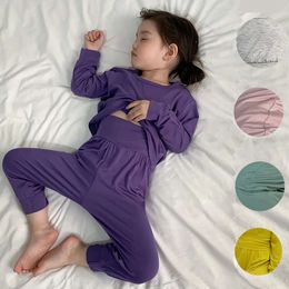 Kinderen ondergoed Pamas stelt 2 stks Koreaanse stijl katoen van hoge kwaliteit Kind huis slaapkleding voor babymeisjes jongen 1-8 jaar oud L2405