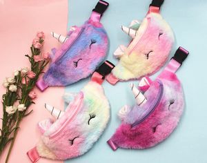 Riñonera rellena de unicornios para niños, riñonera, monedero para estudiantes, monederos para adolescentes, deportes, Unisex, gimnasio, bolsas de dibujos animados para exteriores