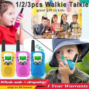 Kids Walkie Talkie 123PCS celular Handheld Transceiver Hoogtepunt Telefoon Radio Interphone Mini Speelgoed Talkie Walkie Jongen Meisje Geschenken 240318
