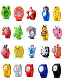 Kids Watch 3D Cartoon Animal Quartz Quartz montre des enfants Sport des enfants exquis Recherchez des cadeaux pour une petite fille mignonne d'étudiant Slap Watc8096223