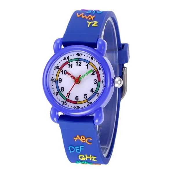 Les enfants montres 3D CARTONIR CARTOONE IMPHARIPE SILICON ENFANT TODDLER TORD TORD POUR 3-10 AN FILLES GARDES BOISSETS COLLES CHOIX COLLES 240506