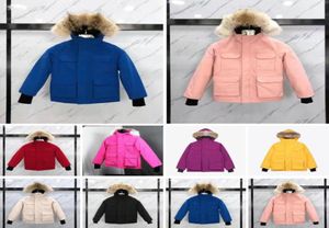 Kids Winter Vestes Goose Down Coat Keep Warm Real Wolf Fur Gros Pockets épais veste Duck Fashion Hooded Out Clothes Parka Boys Gi7215990