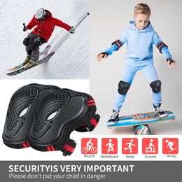 Kids Youth Elbow et Genou Pads Guéris de poignet Générats de protection pour le skateboard BMX en ligne de patinage à rouleaux en ligne