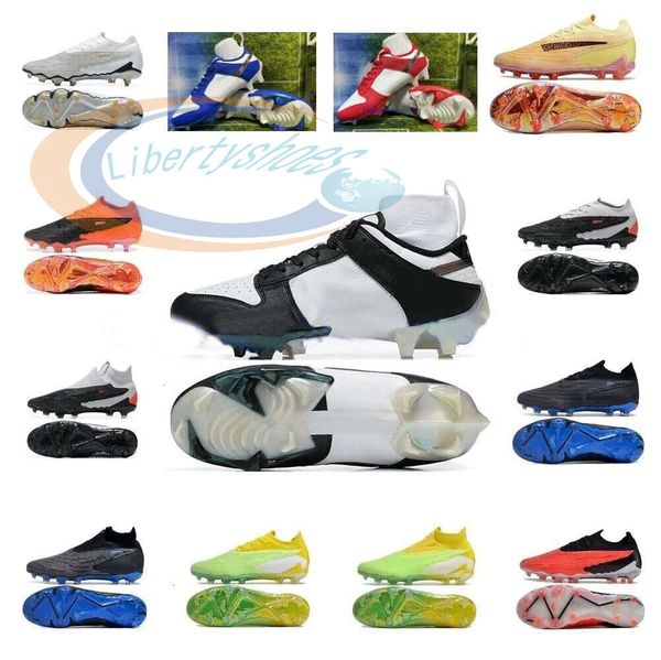 Enfants Jeunes Panda Hommes Crampons Blancs Phantom Elite GX FG Bottes De Football Garçons Filles Femmes Chaussures De Football Bas Haut Rouge Bleu Vert Rose Noir