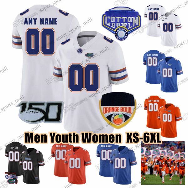 Enfants Jeunes Femmes Florida Gators College Football Maillots 22 E.Smith 15 Tim Tebow 81 Aaron Hernandez 64 Riley Simonds 3 Eugene Wilson III 11 Kyle Trask Kyle Pitts