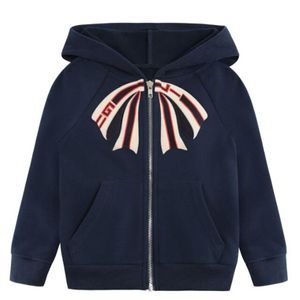 Chaquetas con cremallera para niños Primavera y otoño 2-8T niños Niños Niñas Sudaderas con capucha Outwear Coat 100-140cm ropa de diseñador para niños 292z