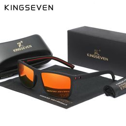 Kiingseven Polarisation Mens Sunglasses Sports Anti-Slip TR90 Full Frame UV400 Eye Protect Grasses Driving Anti-Earyar 240323