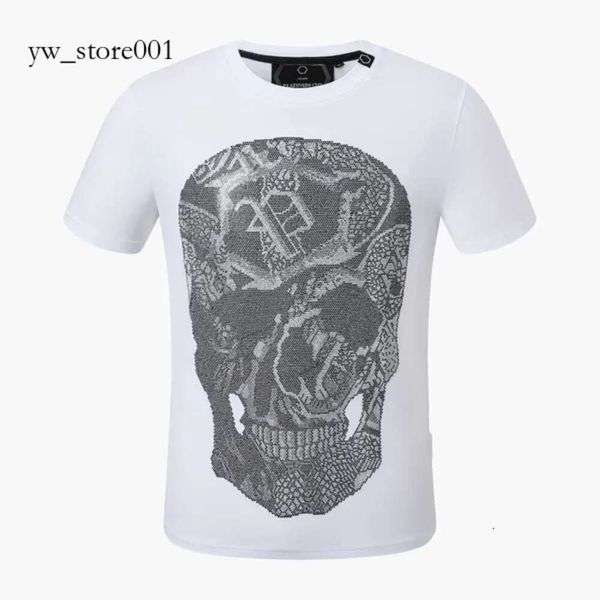 Killer Style Plein Bear T-Shirt T-Shirts Tops -Marke Kurzarm Phillip Plein Fashion Black Beach Herren Sommer Philipps Plein Skulls Teddy Bear Muster 1079