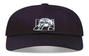 KILLUA ZOLDYCK CAPS BOASABLABLES SNAPBACK FEMMES MEN MEN BRODERIE ANIME HUNTER X HUNTER DAD CHATTON COTON CARTONS OUTERDOOR CAP AA2203049900617