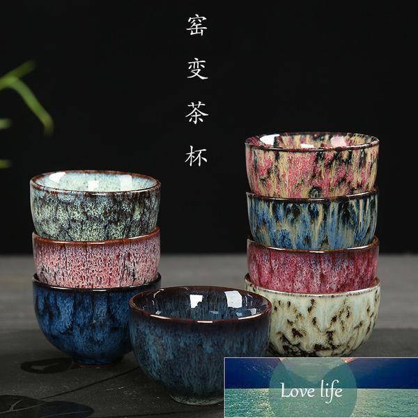 Tasse à thé Kung Fu cuite au four, glaçage Temmoku, tasse à thé en céramique Jianzhan, ensemble unique, vente en gros, bol principal