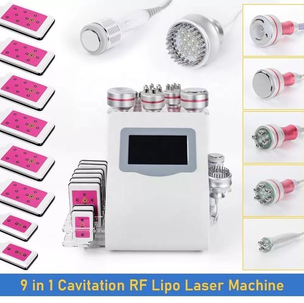 Kim 8 lipolaser 9 en 1 láser grasa 40k máquina de cavitación ultrasónica lipo láser adelgazante mahine en venta