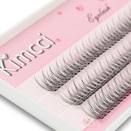Kimcci 120pcs premium vison individu de la queue individuelle cils naturels 3d clushes cils professionnels maquillage évasé lashes 240423