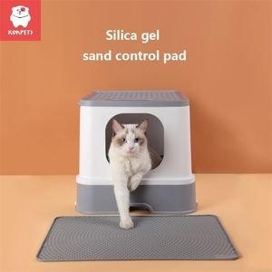 Kimpets Kattenbak Pad Box Mat Pet Control Toilet Splash Rub Foot Falling Sand 220323