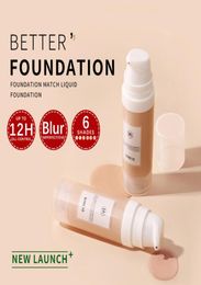 Kimuse Face Foundation Cream Base Makeup Professional Finition mate maquillage Cocine liquide Brand étanche Natural Cosmetic5891650
