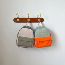 Cartable d'automne de Style coréen, Mini sac à dos de couleur contrastée, beau sac à dos léger pour garçons et filles, 240102