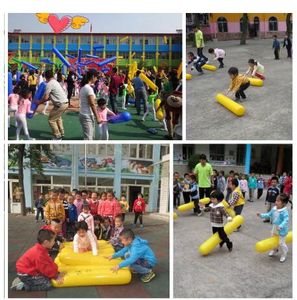 Kindergarten smart outdoor playing toys inflatable stick balloon parent-child sense training sport toy for children cheering bar 60/90/105cm