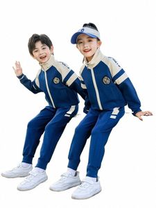 kleuterschooluniform en schooluniformset voor basisschoolleerlingen Lente en herfst sportkleding voor kinderen van het eerste leerjaar.N95f#