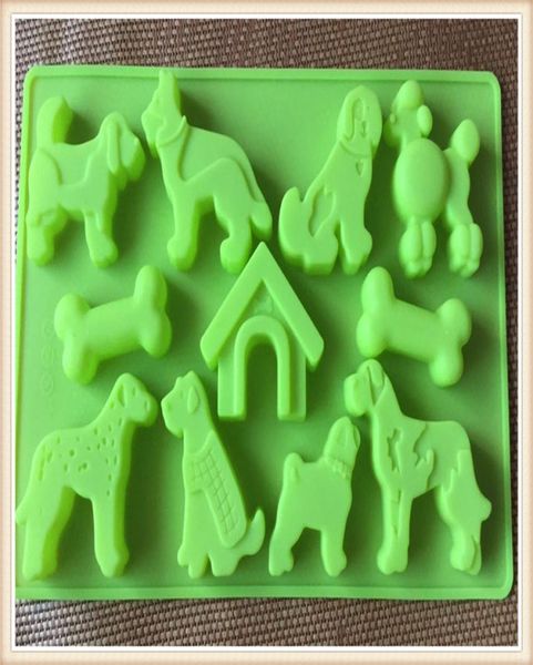 Types de chiens chien maison mousse gâteau moule Silicone moule pour savon fait à la main bougie bonbons chocolat cuisson moules outils de cuisine glace mol9576714