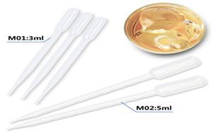 Types de pipettes Pasteur compte-gouttes jetables transfert en plastique gradué pour bricolage huiles essentielles fournitures d'expérimentation de laboratoire polyéthylène2453003