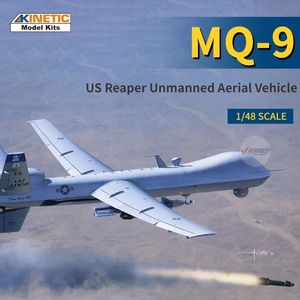 KINETIC K48067 Vliegtuigmodel Schaal 1/48 MQ-9 Reaper Onbemand luchtvoertuig voor volwassenen Assemblagemodel Hobbycollectie DIY Speelgoed 240124