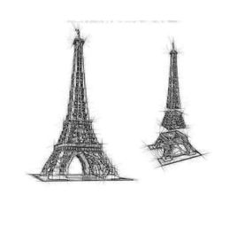 King 88002 17002 City Street 3478 pièces la tour Eiffel modèle de construction assemblage brique jouets compatibles 10181 cadeaux d'anniversaire jouet gif7237030