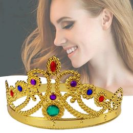 King Halloween Hats Ball Party Dress Up Plastic Crown Sceptre partismes Supplies Birthday Crownes Princess Crowns S es