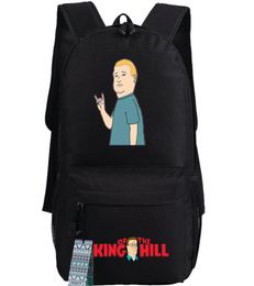 King of the Hill sac à dos Nouveau jour PACK DE CARTOON SAC SAGLE ANIME PACKSack Quality Rucksack Sport Schoolbag Outdoor Daypack9415951