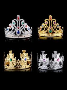 King Queen Crown Fashion Party Party Tire Prince Princess Crowns Birthday Party Decoration Festival Favor Crafts 7 Styles C05119000037