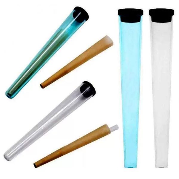 Tube en plastique de tabac King Size, pot de rangement étanche et hermétique, conteneur d'herbes, étui de rangement, cône roulant de cigarettes, Tube en papier