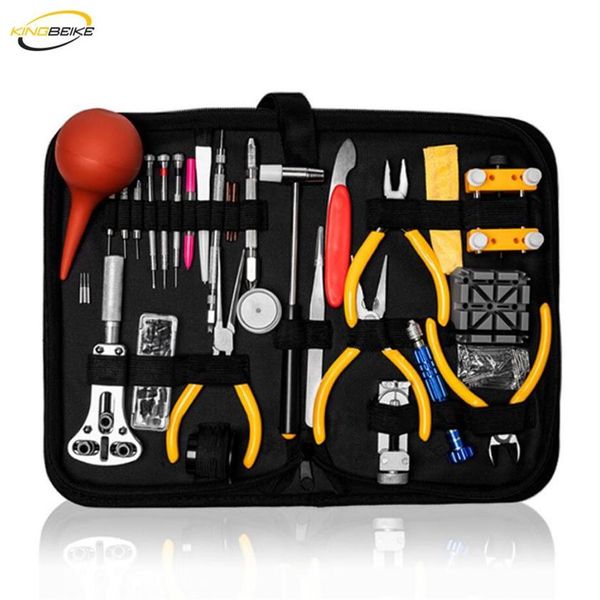 KINGBEIKE ensemble d'outils de montre professionnels Kit d'outils de réparation de montre de haute qualité horloger dispositif dédié petit marteau pince à épiler 280w