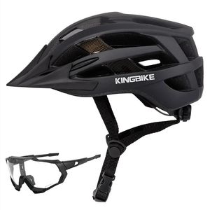 KINGBIKE intégré route VTT casque cadeau lunettes plusieurs couleurs et grandes tailles casco bicicleta vtt 240108