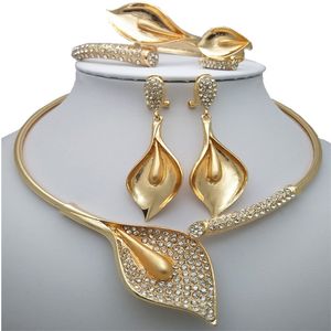 Kingdom Ma – ensemble de bijoux de mariage pour femme nigériane, perles africaines, couleur or, mode dubaï, couleur or, cadeau de mariée, 220726