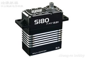 Kingmax S180 Servo Sans Brushless 370g 15V 180kg.cm Engrenages en acier numériques hauts servos imperméables à l'étanche pour la voiture de voiture RC Diving industrielle