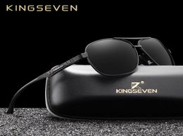Kingseven 2019 Brand Men Men Aluminium Sunglasses Polaris Tipe UV400 Mirror Male Sun Glasses Femme For Men de Sol T1912305198725