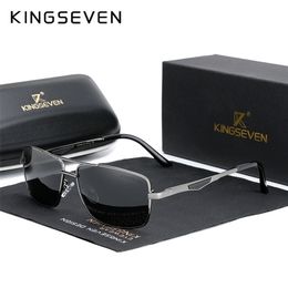 KINGSEVEN classique carré lunettes de soleil polarisées hommes conduite mâle lunettes de soleil lunettes UV blocage N7906 220531