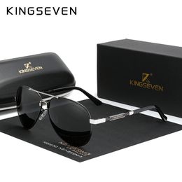 KINGSEVEN mode hommes aluminium lunettes de soleil polarisées pêche conduite lunettes de soleil marque hommes UV400 pochromisme lentille mâle 220511