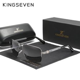 KINGSEVEN, nuevo diseño, gafas de sol, lentes con recubrimiento polarizado, marco de reinicio automático 2022, gafas de conducción para hombres y mujeres, gafas