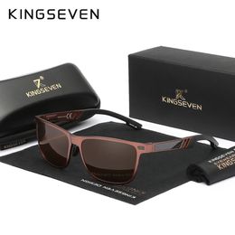KINGSEVEN lunettes de soleil pour hommes conduite yeux protéger polarisées UV400 lunettes de sport conception spéciale lunettes lunettes pour femme 240322