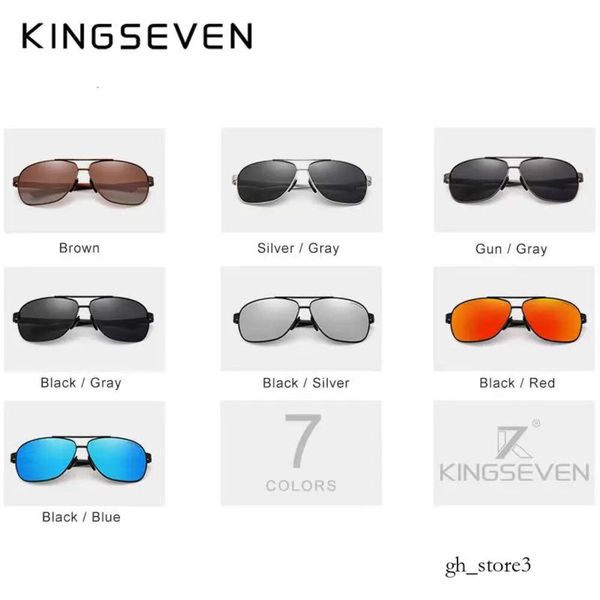 Gafas de sol Kingseven Gafas de sol de madera Kingseven Natural Men Vintage Classic Fashion Mujeres elegantes Gafas de sol de madera hecha a mano Conducción para hombres 388