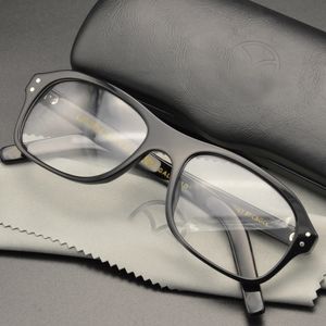 Kingsman – monture de lunettes avec étui, rétro, fait à la main, en acétate, rectangulaire, pour hommes, Agent Eggsy, 240314