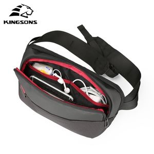 Kingsons Chest Bag Riñonera para hombres Pequeño solo hombro Mochila estilo Bum Bag Mujeres Money Belt Traveling Mobile Phone Bag 201119