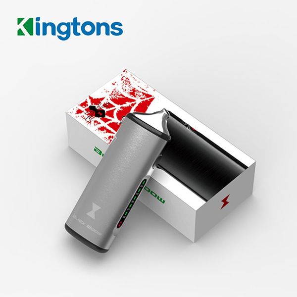 Kingtons Black Widow BLK Kit de vaporizador de cera para hierbas secas Batería Vape de 2200 mah Kit de hierbas 3 en 1 con cigarrillo electrónico con calefacción de cerámica 100% original